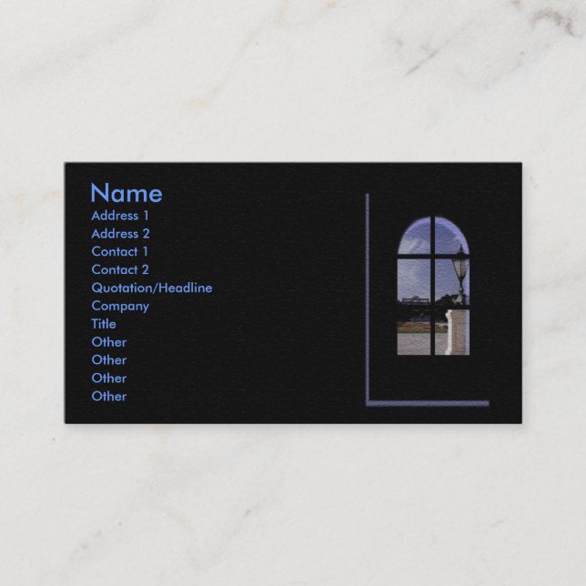Visite Carte de profil immobilier (Devant)