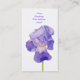 Visite Carte de profil Iris Purple