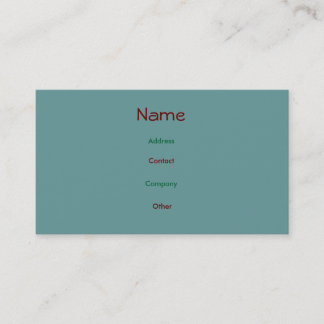 Visite Carte de profil Jack