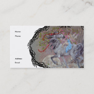 Visite Carte de profil - licorne Valentine