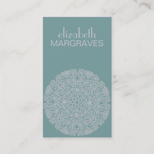 Visite Carte de profil Mandala (Devant)