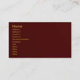 Visite Carte de profil Maroon