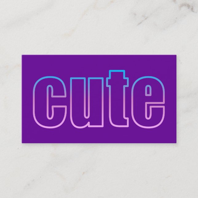 Visite carte de profil mignon (Devant)