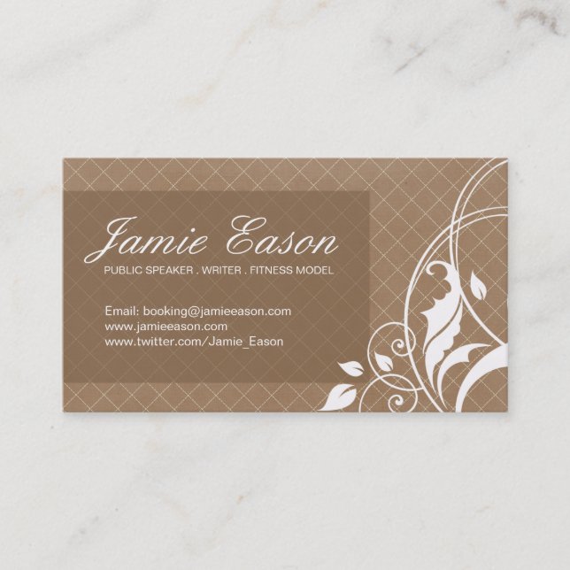 Visite Carte de profil moderne - Jamie Eason (Devant)