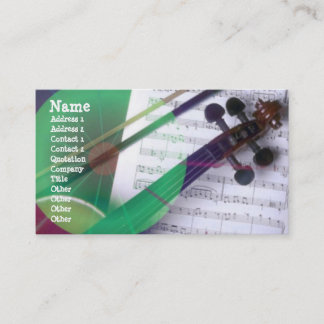 Visite Carte de profil musicale