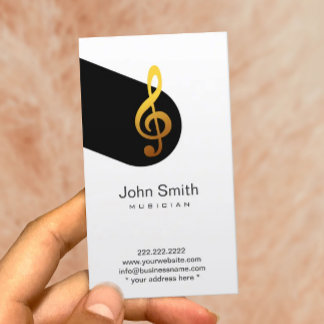 Visite Carte de profil musicien Symbole de musique modern