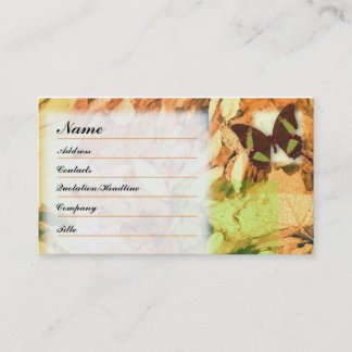 Visite Carte de profil nature