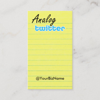 Visite Carte de profil/note ! Yelbkinfo d'AnalogTwtr