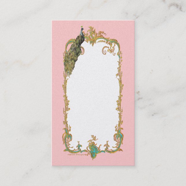 Visite Carte de profil ou d'entreprise Peacock (Devant)