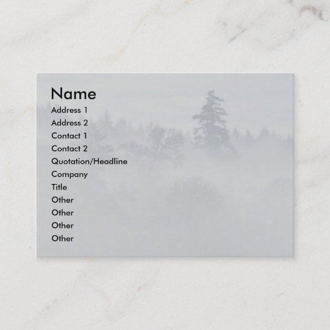 Visite Carte de profil Paix (Devant)