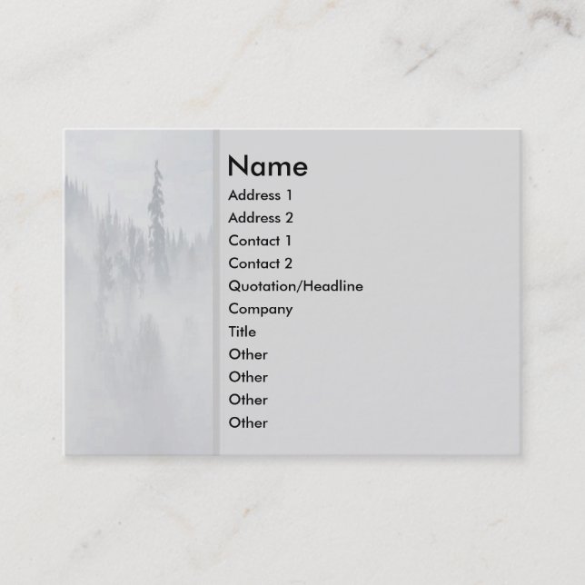 Visite Carte de profil Paix (Devant)