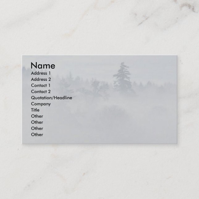 Visite Carte de profil Paix (Devant)