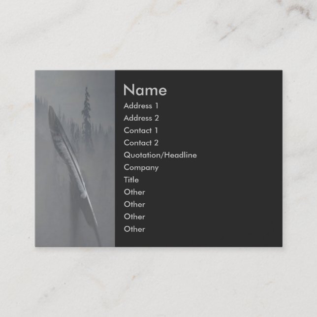 Visite Carte de profil Paix (Devant)