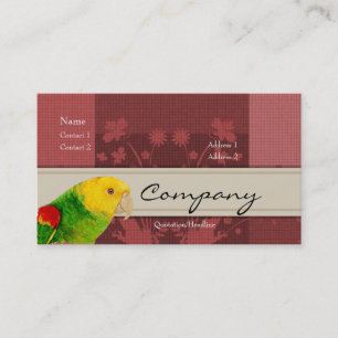 Visite Carte de profil - perroquet