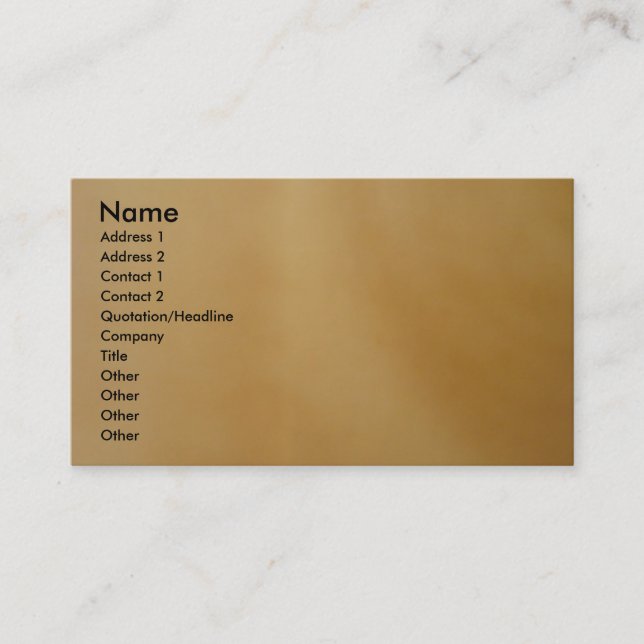 Visite Carte de profil personnalisée (Devant)