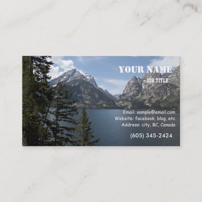 Visite Carte de profil photographique du parc national de (Devant)