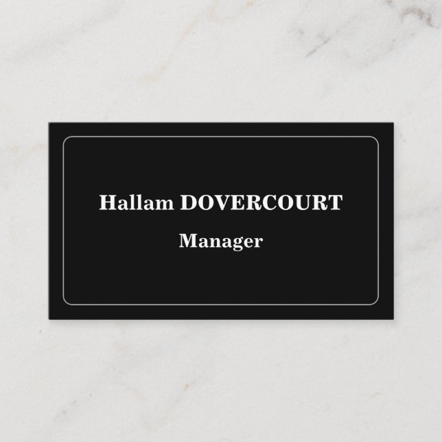 Visite Carte de profil professionnelle d'antan (Devant)