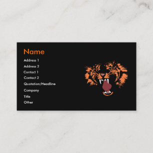 Visite Carte de profil professionnelle Tiger