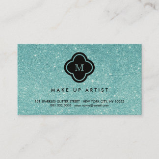 Visite Carte de profil Quatrefoil Parties scintillant Tur