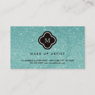 Visite Carte de profil Quatrefoil Parties scintillant Tur