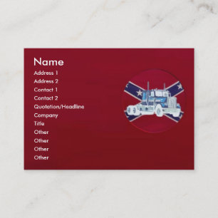 Visite Carte de profil Rebel Truck