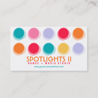 Visite Carte de profil Retro Pop Fun Dots Couleur Flou Fu