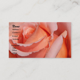 Visite Carte de profil Rose déployée