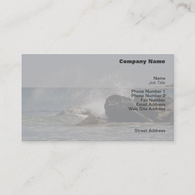 Visite Carte de profil Sea Spray (Devant)