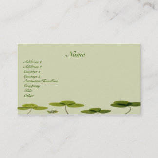Visite Carte de profil shamrock