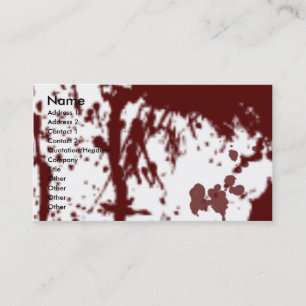 VISITE CARTE DE PROFIL SOUILLÉE PAR SANG