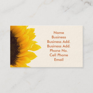 Visite Carte de profil Sunflower