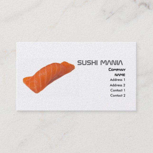 Visite Carte de profil SUSHI MANIA (Devant)
