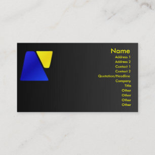 Visite Carte de profil Trapezoid
