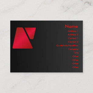 Visite Carte de profil Trapezoid