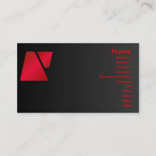 Visite Carte de profil Trapezoid