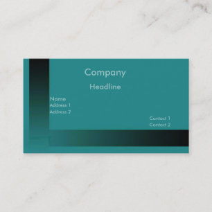 Visite Carte de profil turquoise