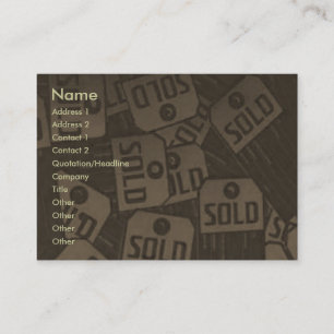 Visite Carte de profil vendue