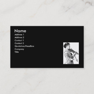 Visite Carte de profil violoniste