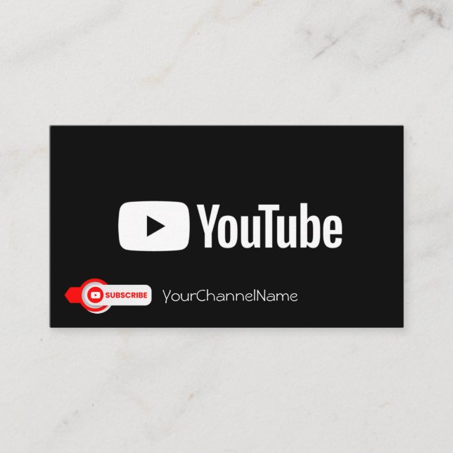 Visite Carte de publicité de canal (Devant)