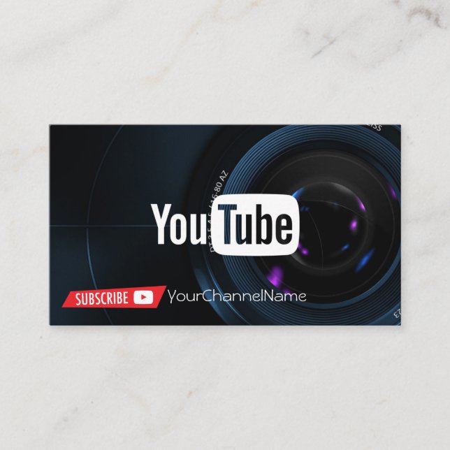 Visite Carte de publicité de canal (Devant)