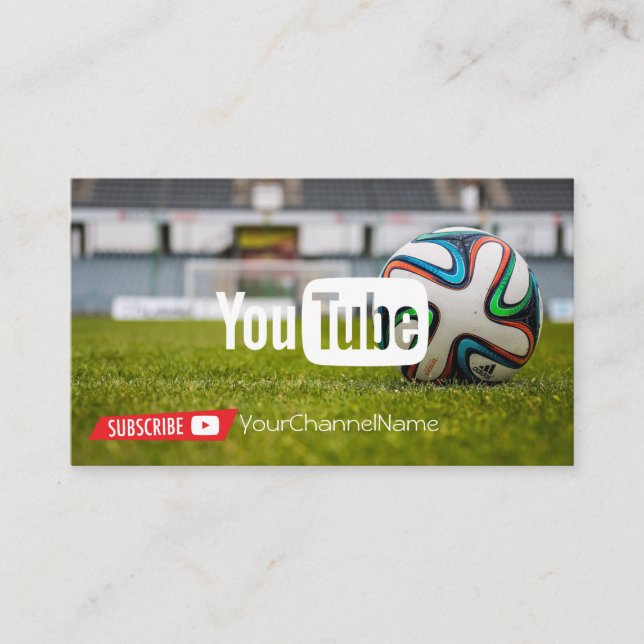 Visite Carte de publicité de canal (Devant)