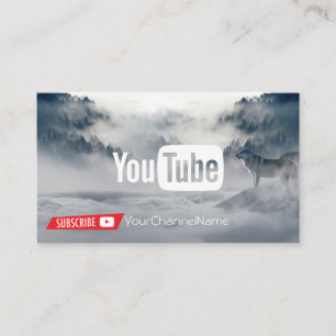 Visite Carte de publicité de canal