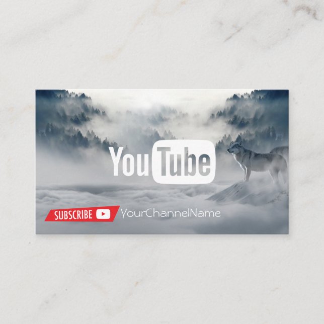 Visite Carte de publicité de canal (Devant)