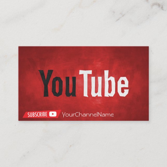 Visite Carte de publicité de canal (Devant)