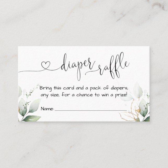 Visite Carte de rabat Eucalyptus Vert Insertion (Devant)