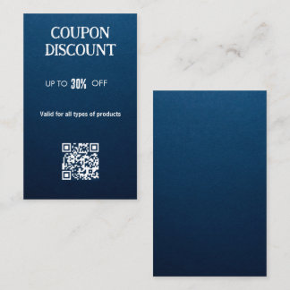 Visite Carte de réduction de code QR minimaliste