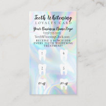 Carte de réduction de fidélité pour le blanchiment