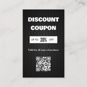 Visite Carte de réduction minimaliste de code QR