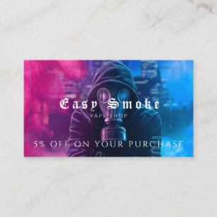 Visite Carte de réduction professionnelle Vape Shop