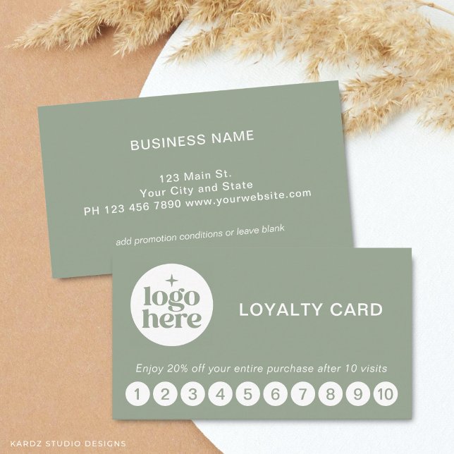 Visite Carte de réduction royale professionnelle moderne (The front and back of the card are shown at standard size; choose size, paper, and corner style.)